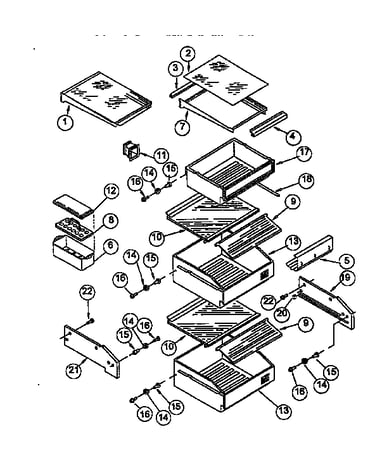 Refrigerator shelf