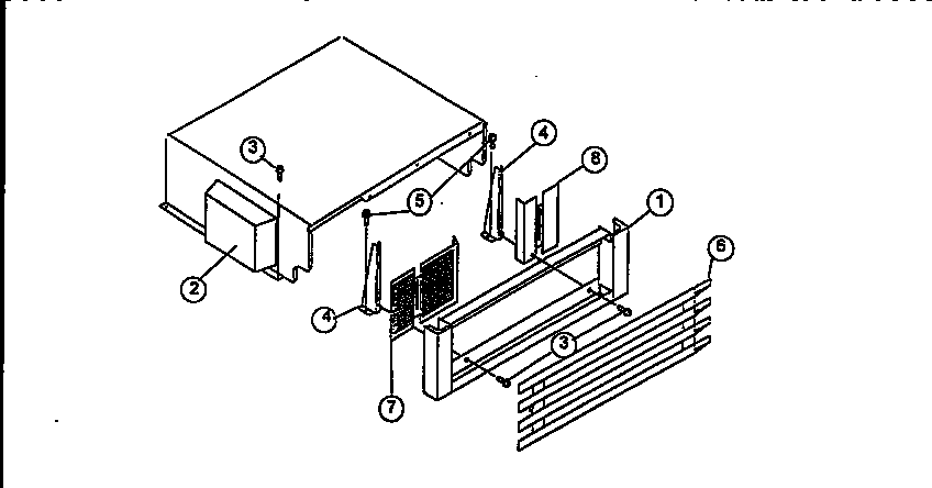 Top grille and unit cover