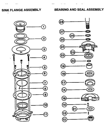 Flange and bearing