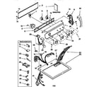 Kenmore 11076814694 top and console diagram
