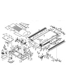 Motor and walking belt assembly
