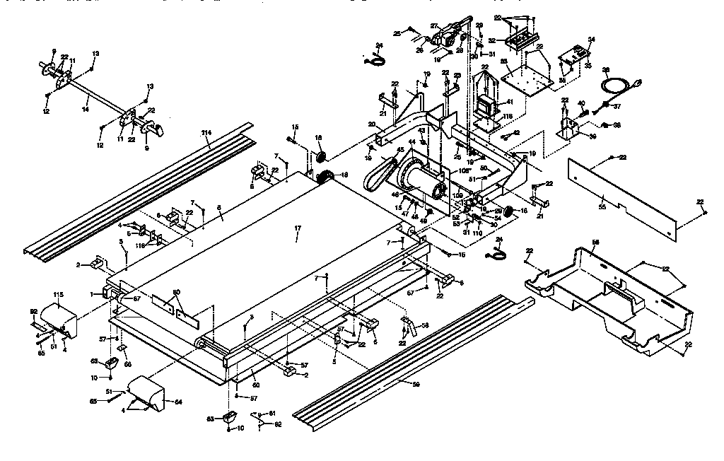 Walking board assembly