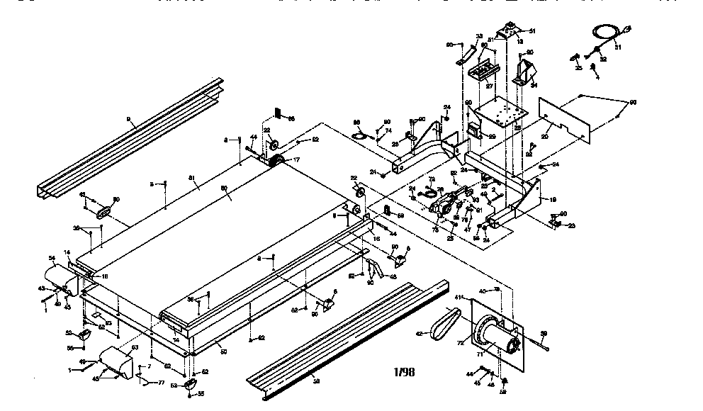 Walking board assembly