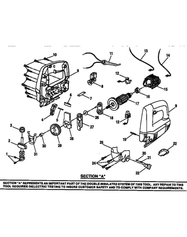 Field and armature assembly