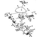 Ryobi SC165VS motor and pc board assembly diagram