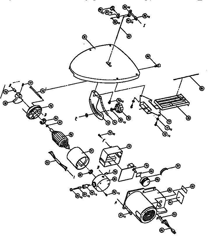 MOTOR AND PC BOARD ASSEMBLY