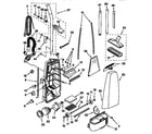 Kenmore 11638149791 dust compartment and motor diagram