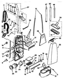 Dust compartment and motor