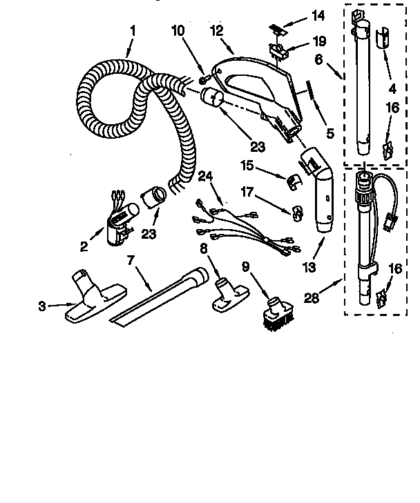 Hose and attachment