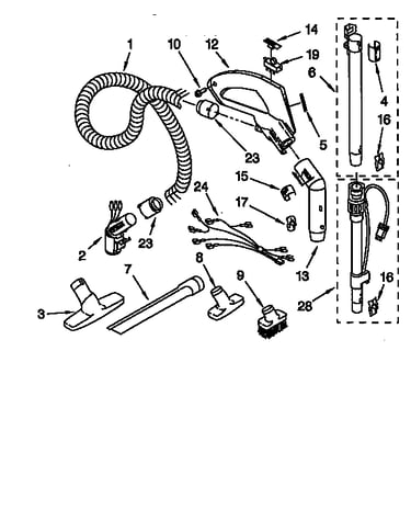 Hose and attachment