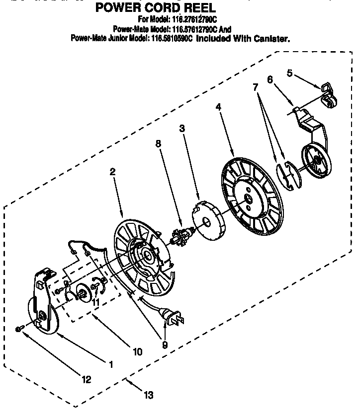 Power cord reel