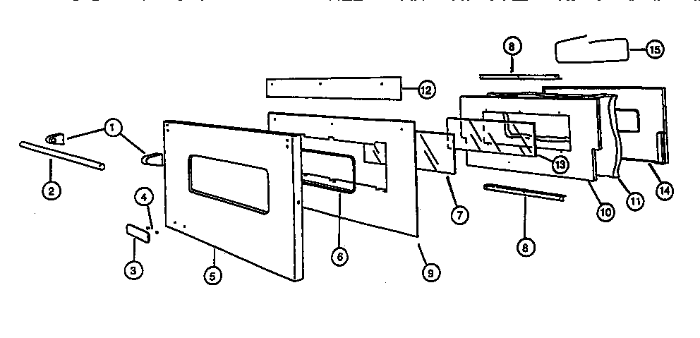 OVEN DOOR ASSEMBLY