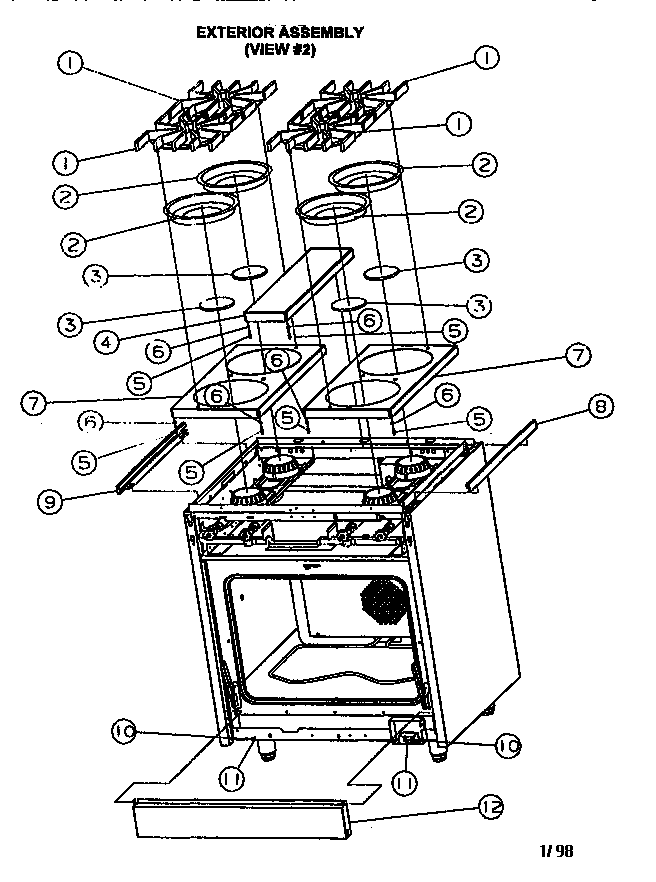 Exterior assembly (view #2)