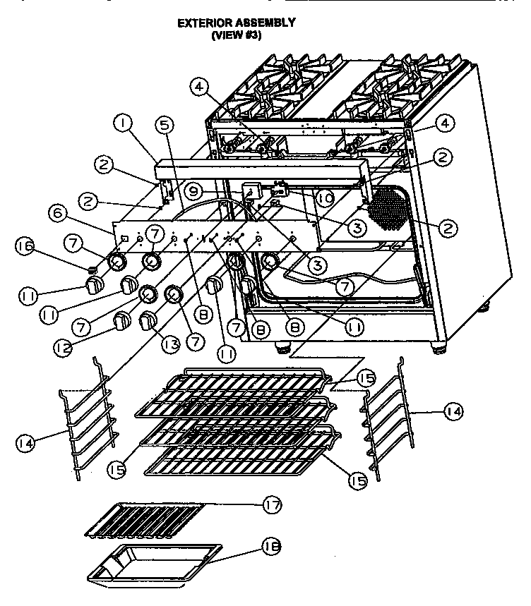 Exterior assembly (view #3)