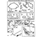 Briggs & Stratton 12H882-1934-E1 air cleaner assembly and gasket set diagram