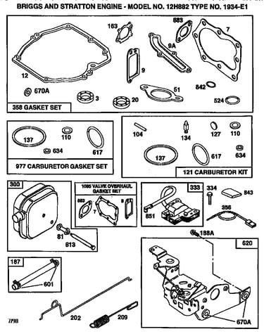 Air cleaner assembly and gasket set