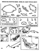 Gasket set and bracket control