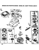 Rewind starter and blower housing