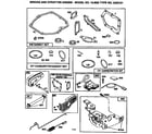 Briggs & Stratton 12J802-2325-E1 gasket set and carburetor bracket diagram
