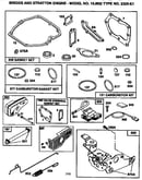 Gasket set and carburetor bracket