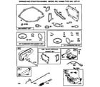 Briggs & Stratton 12H802-1977-E1 air cleaner assembly and gasket set diagram