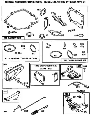 Air cleaner assembly and gasket set
