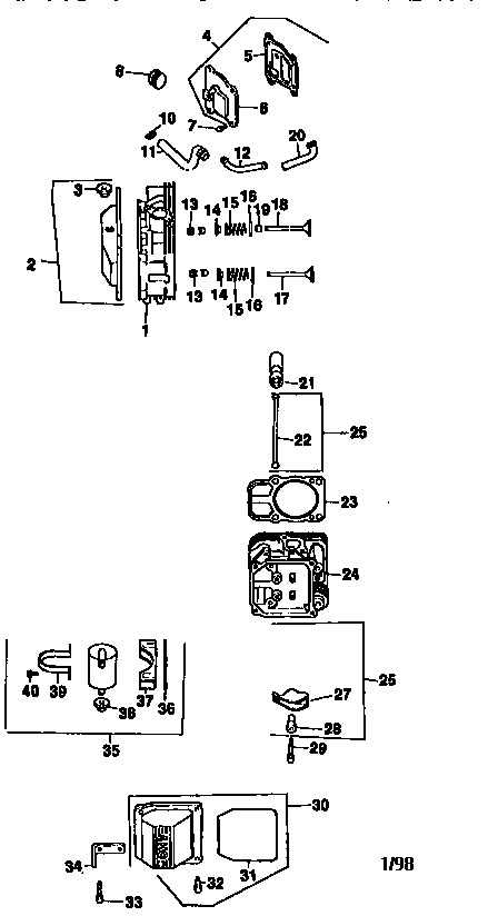 CYLINDER HEAD, VALVE, AND BREATHER