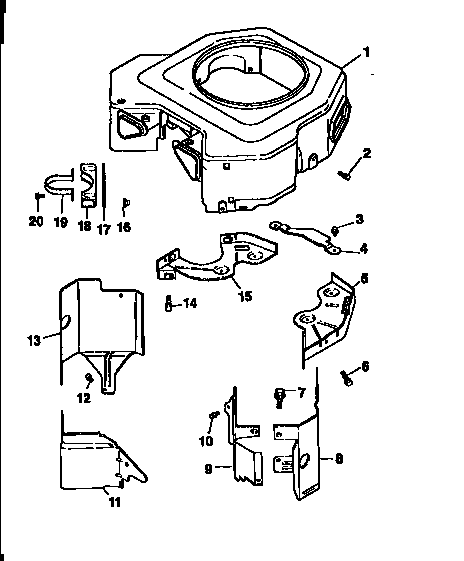 Blower housing and baffles