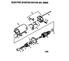 Craftsman 143991300 electric starter motor no. 36680 diagram