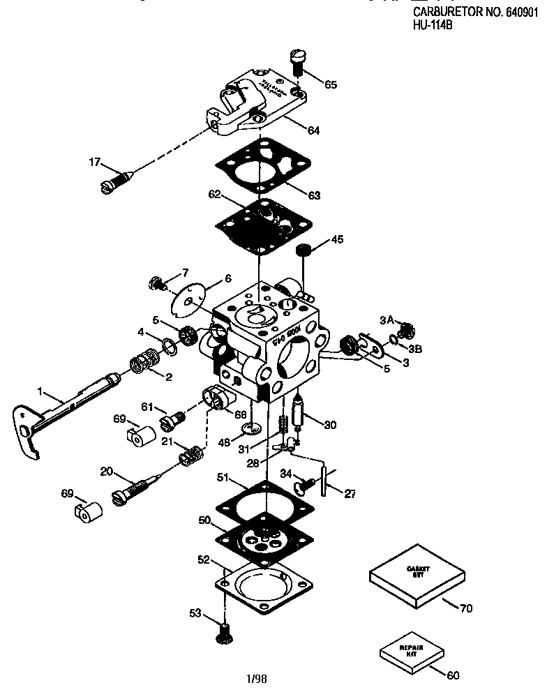 CARBURETOR NO. 640901