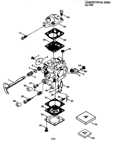 Carburetor no. 640901