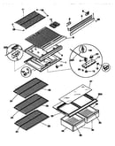 Shelves and divider block