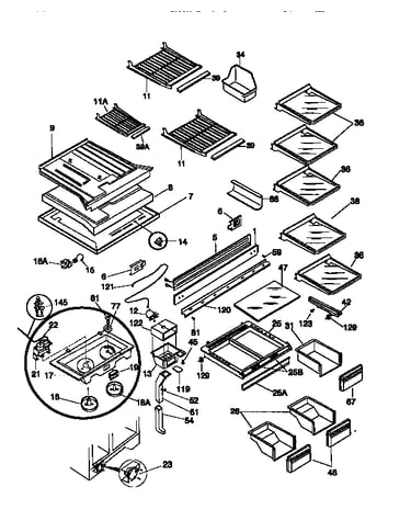 Shelves/controls