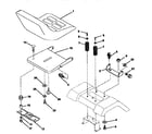 Craftsman 917258523 seat assembly diagram