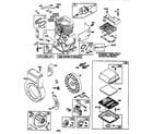 Briggs & Stratton 135212-0752-A1 engine and flywheel assembly diagram