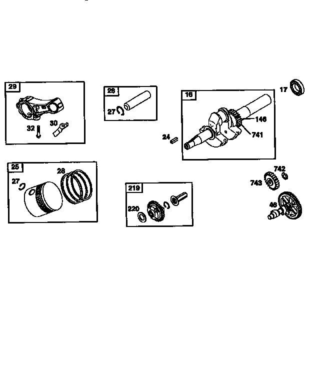 CRANKSHAFT AND PISTON