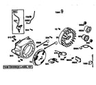 Briggs & Stratton 185432-0559-E1 flywheel assembly diagram
