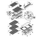 Kenmore 25338647890 rack and crisper drawer assemblies diagram