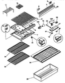 Shelves and divider block