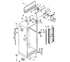 Kenmore 25337874890 cabinet parts diagram