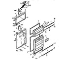 Kenmore 25337847890 fresh food and freezer doors diagram