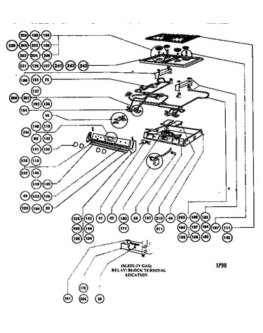 Gas burner box assembly