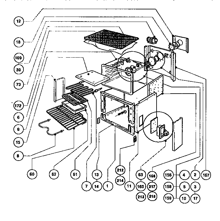 Main oven liner and module