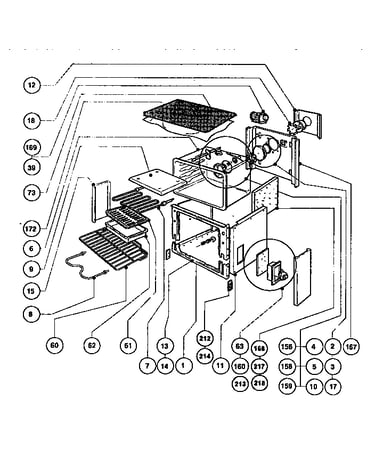 Main oven liner and module
