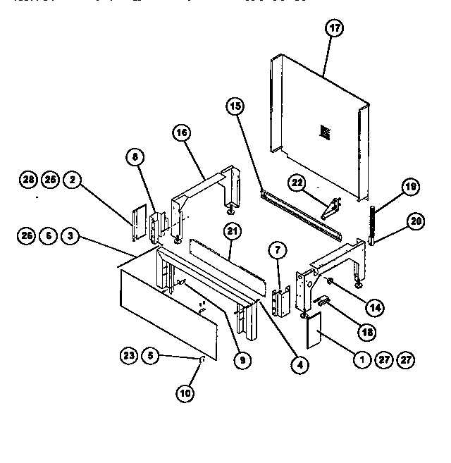 (drop-in)base with toe kick panel