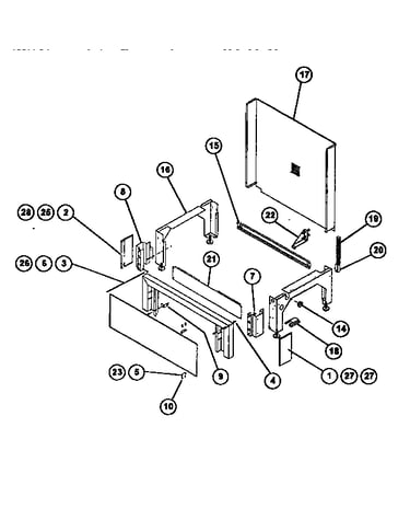 (drop-in)base with toe kick panel