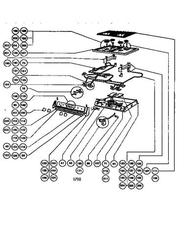 Gas burner box assembly