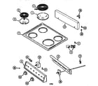 Kenmore 62990138 top assembly/control panel diagram