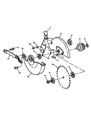 Blade and guard assembly