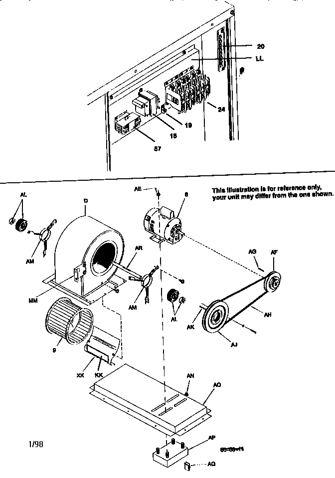 Control box / blower assembly